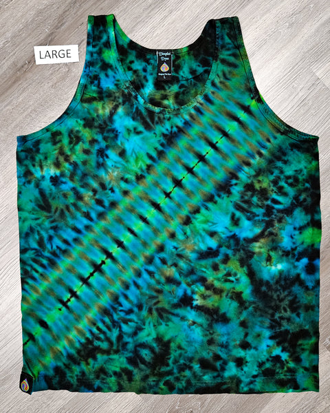 Lake Day Diagonal Adult Tank Top