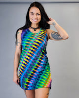 Rainbow DNA Tank Dress Cover Up Tunic