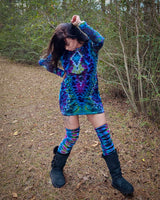 Electric Forest Trip Long Sleeve Mini Dress
