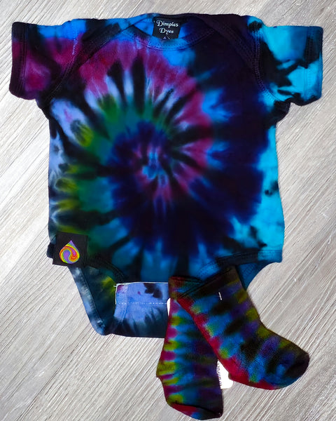 Electric Forest Infant Onesie WITH matching socks