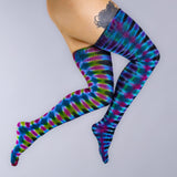 Electric Forest Thigh High Socks