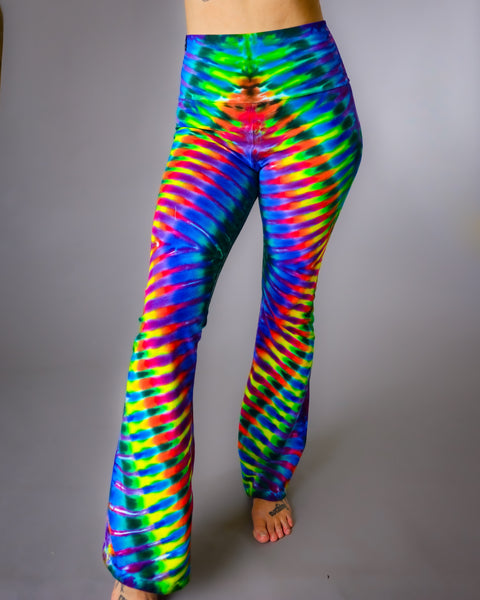  Rainbow Tie Dye Yoga Pants Plus Size For Women
