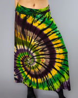 Jersey Knit Maxi Skirt Down to Earth Swirl