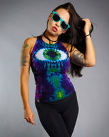 Electric Forest Eye Fitted Tank Top