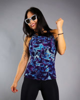 Purple Moon Fitted Tank Top