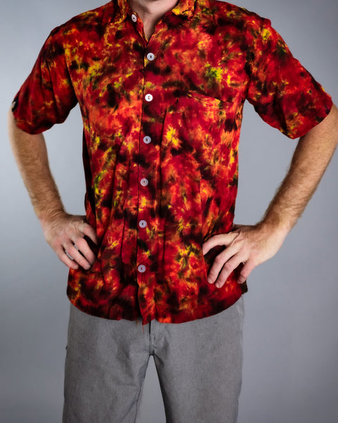 XL Mystic Inferno Maui Button Down