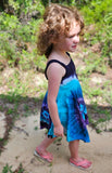 Electric Chill Cotton Asymmetric Kids Dress