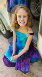 Electric Chill Cotton Asymmetric Kids Dress