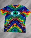 XL Rainbow Eye Love Sleeve Adult Short Sleeve Tee