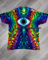 Large Rainbow Eyeball Adult Short Sleeve Tee