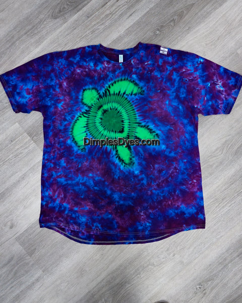 3XL Purple Sea Turtle Adult Short Sleeve