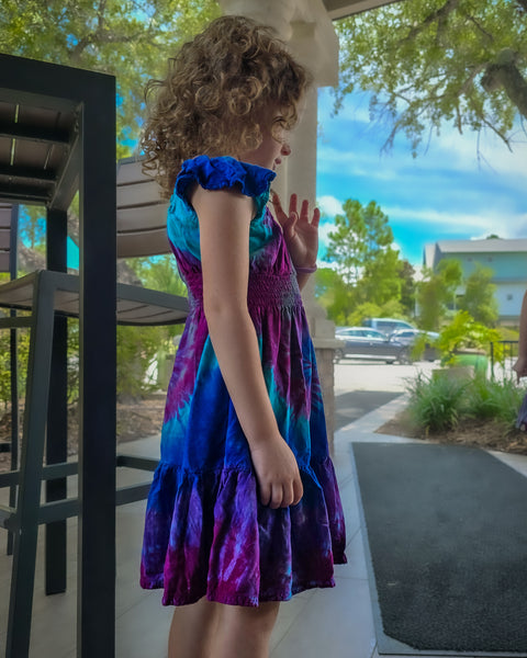 Electric Chill Kids Flutter Sleeve Dress Electric Chill Kids Flutter Sleeve Dress