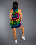 Midnight Rainbow Tank Dress Cover Up Tunic