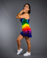 Rainbow Swirl Tank Dress Cover Up Tunic