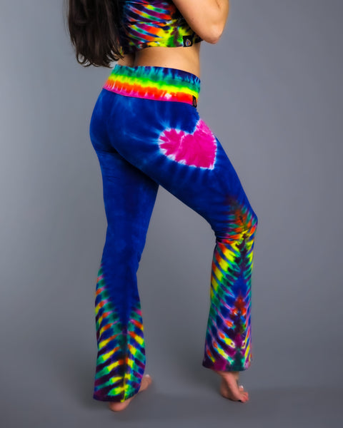 Rainbow Hearts Yoga Pants