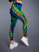 Rainbow Wigwag DNA Leggings