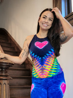 Medium or XL Rainbow Love Fitted Tank Top