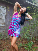 Violet Pink Heart Tank Dress Cover Up Tunic