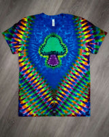 Medium Rainbow Mushroom Adult Short Sleeve OOAK