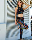 Winter Rainbow WigWag Leggings