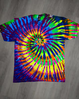 Exploding Rainbow Swirl Adult Short Sleeve Tee