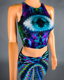 XL Electric Forest Eye Mock Crop