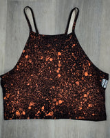 Clearance! Large Bleach Dye Spaghetti Crop