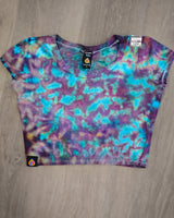 Clearance! Ice Mermaid Crinkle Short Sleeve Crop