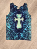 Clearance! Small Blue Cross Adult Tank LARGE
