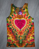 XSMALL Black Light Reactive Adult Tank Top