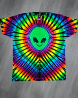 Midnight Rainbow We Come In Peace Adult Short Sleeve