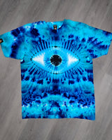 L or 2XL Blue Eyeball Adult Short Sleeve