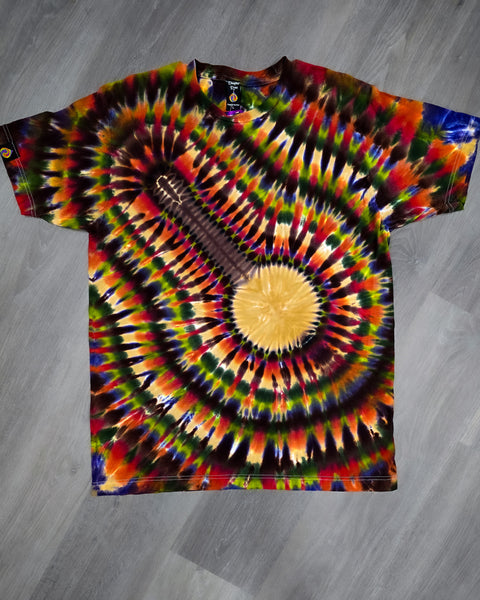 L, XL, or 3XL Earth Rainbow Banjo Short Sleeve Tee