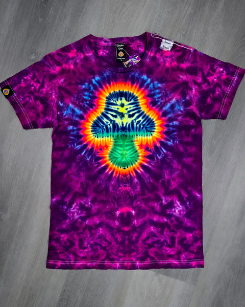 S BLACKLIGHT Mushroom Adult Short Sleeve in Bluebird