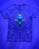 S BLACKLIGHT Mushroom Adult Short Sleeve in Bluebird