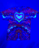M BLACKLIGHT Sunrise Heart Adult Short Sleeve Tee