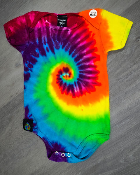 CLEARANCE! Rainbow Swirl Infant Onesie (Runs larger)