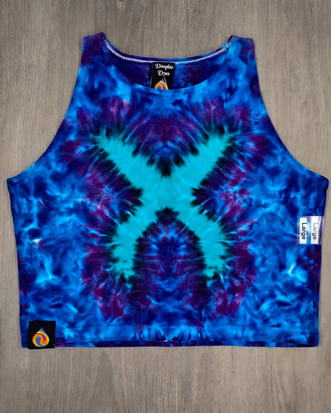 Large Blue eXcision "X" Mock Crop