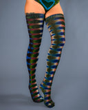 Earth Rainbow Thigh High Socks