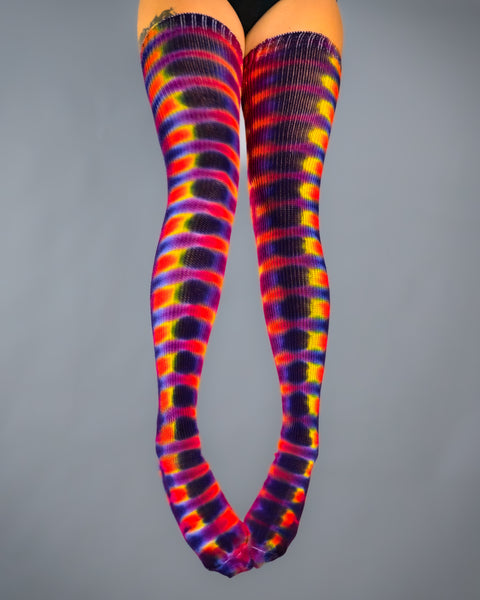 Sunrise DNA Thigh High Socks