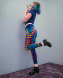 Rainbow Wigwag DNA Leggings