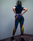 Rainbow Wigwag DNA Leggings
