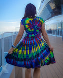 Crazy Rainbow Swirl Perfect Dress