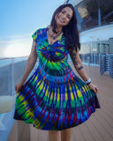 Crazy Rainbow Swirl Perfect Dress