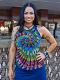Earth Rainbow Swirl Fitted Tank Top