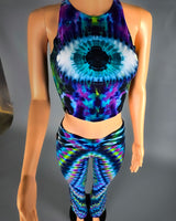 XL Electric Forest Eye Mock Crop