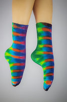 Crazy Rainbow SMALL Bamboo Socks