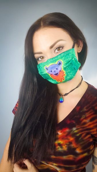 Green Bear Face Mask