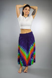 Purple Rainbow Maxi Skirt