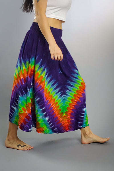 Purple Rainbow Maxi Skirt